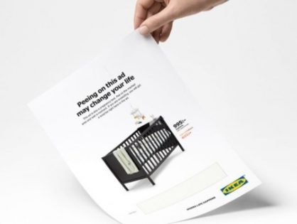 IKEA выпустила рекламные листовки, которые работают как тест на беременность