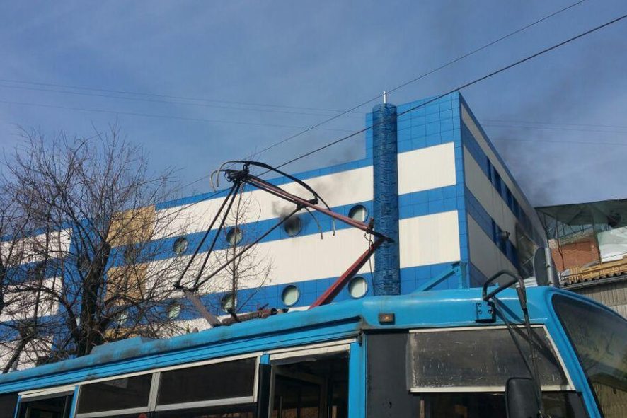 В Москве загорелся детский торговый центр «Персей»