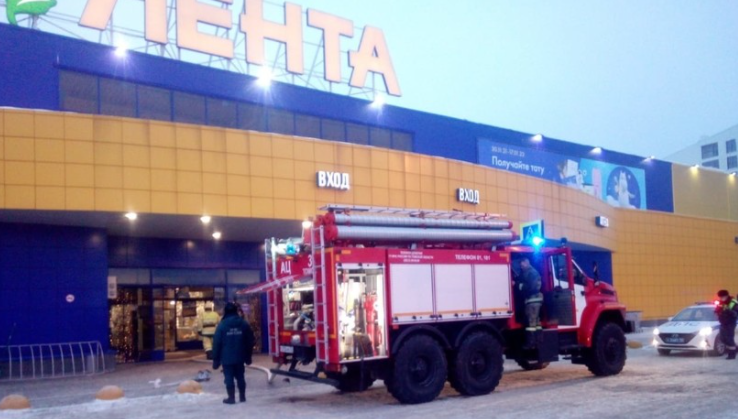 В Томске произошло возгорание в еще одном гипермаркете «Лента»