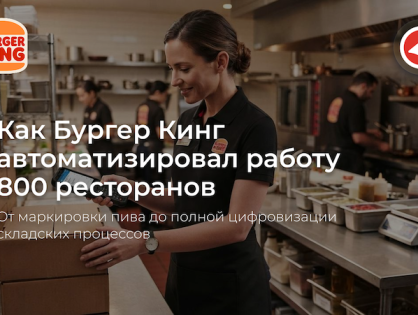 Как Бургер Кинг автоматизировал работу 800 ресторанов: от маркировки пива до полной цифровизации складских процессов